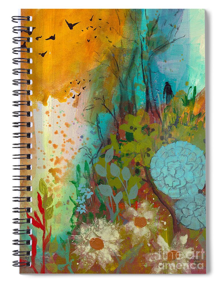 Dream Catcher Spiral Notebook featuring the painting Dream Catcher by Robin Pedrero