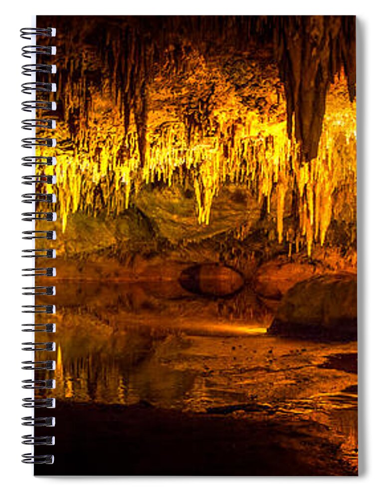 Luray Caverns Spiral Notebook featuring the photograph Dream Lake Panorama by Mark Andrew Thomas