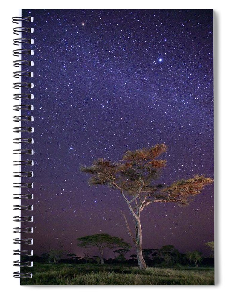 Scenics Spiral Notebook featuring the photograph Dreaming In Tanzania by Shaadi Faris