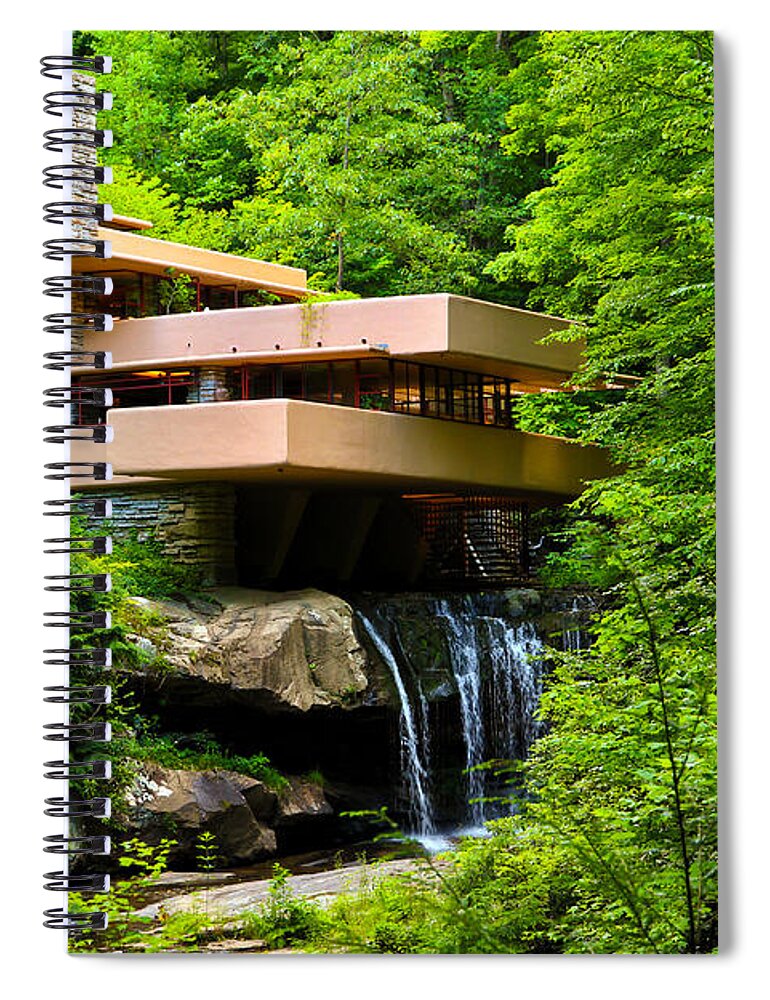 Dreaming Of Fallingwater Spiral Notebook featuring the photograph Dreaming of Fallingwater 4 by Rachel Cohen