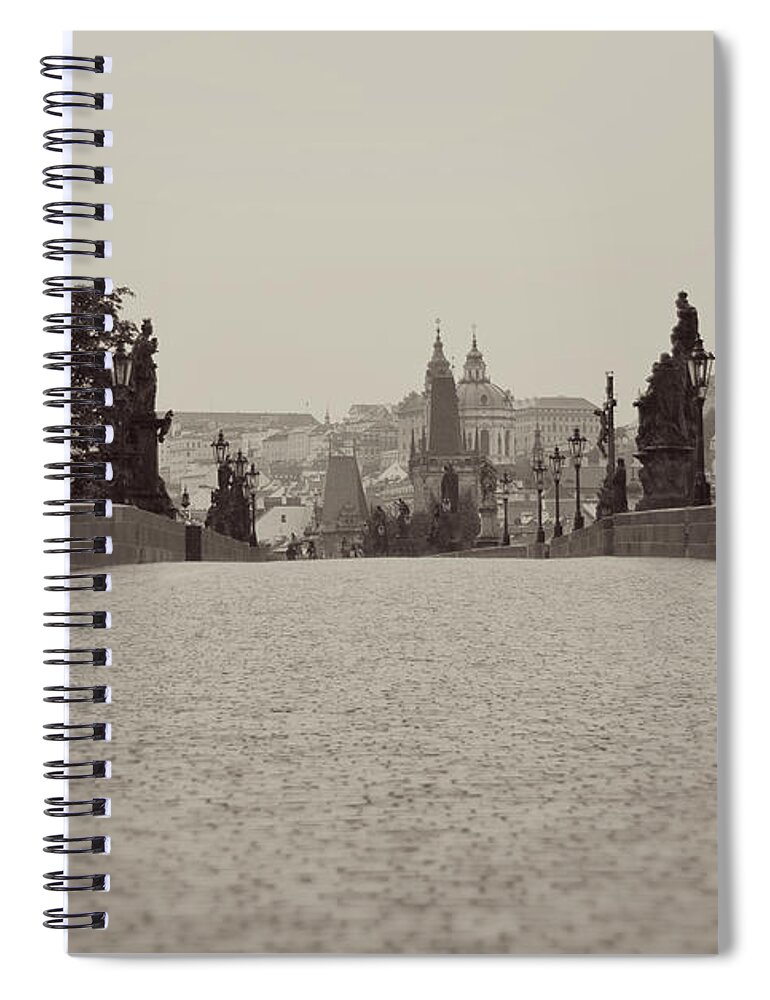 Photography Spiral Notebook featuring the photograph Dreaming of Prague by Ivy Ho