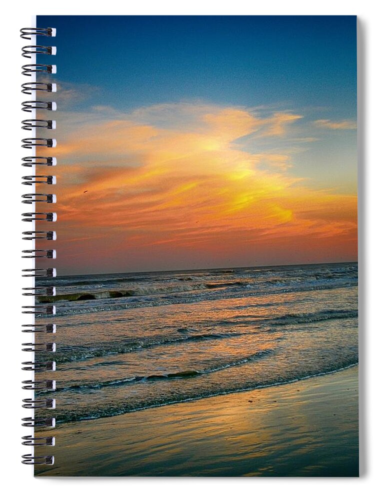 Relaxing Spiral Notebook featuring the photograph Dreamy Gulf Coast Sunset by Kristina Deane