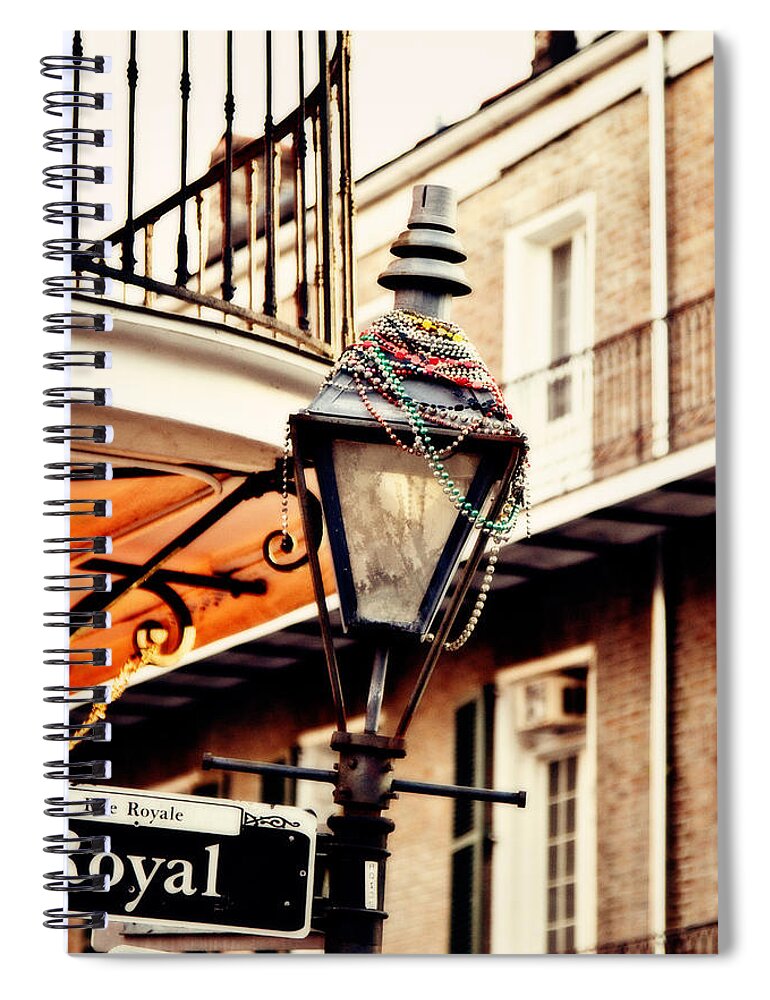 Gas Lamp Spiral Notebook featuring the photograph Dressed for the Party by Scott Pellegrin
