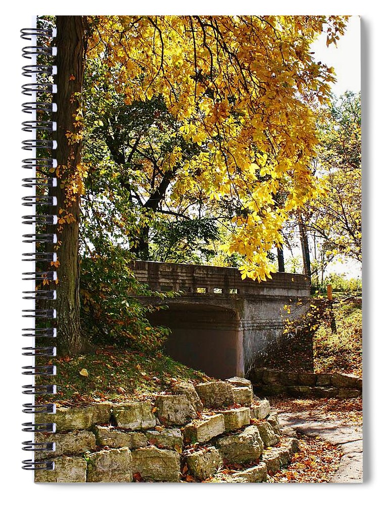 Park Spiral Notebook featuring the photograph Drive Through Sinnissippi Park by Bruce Bley