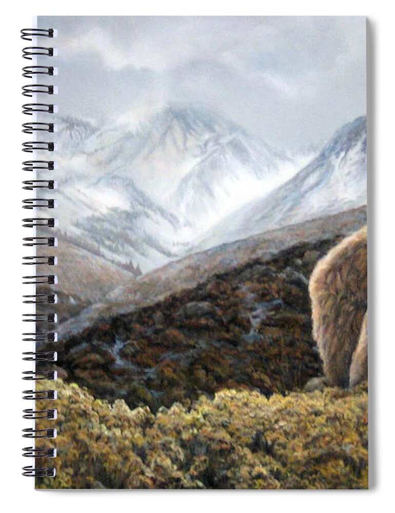 Nature Spiral Notebook featuring the painting Driven to Rest by Donna Tucker