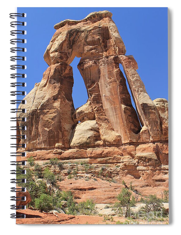 The Needles Spiral Notebook featuring the photograph Druid Arch by Tonya Hance