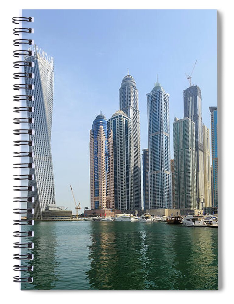 Tranquility Spiral Notebook featuring the photograph Dubai Marina by Fraser Hall