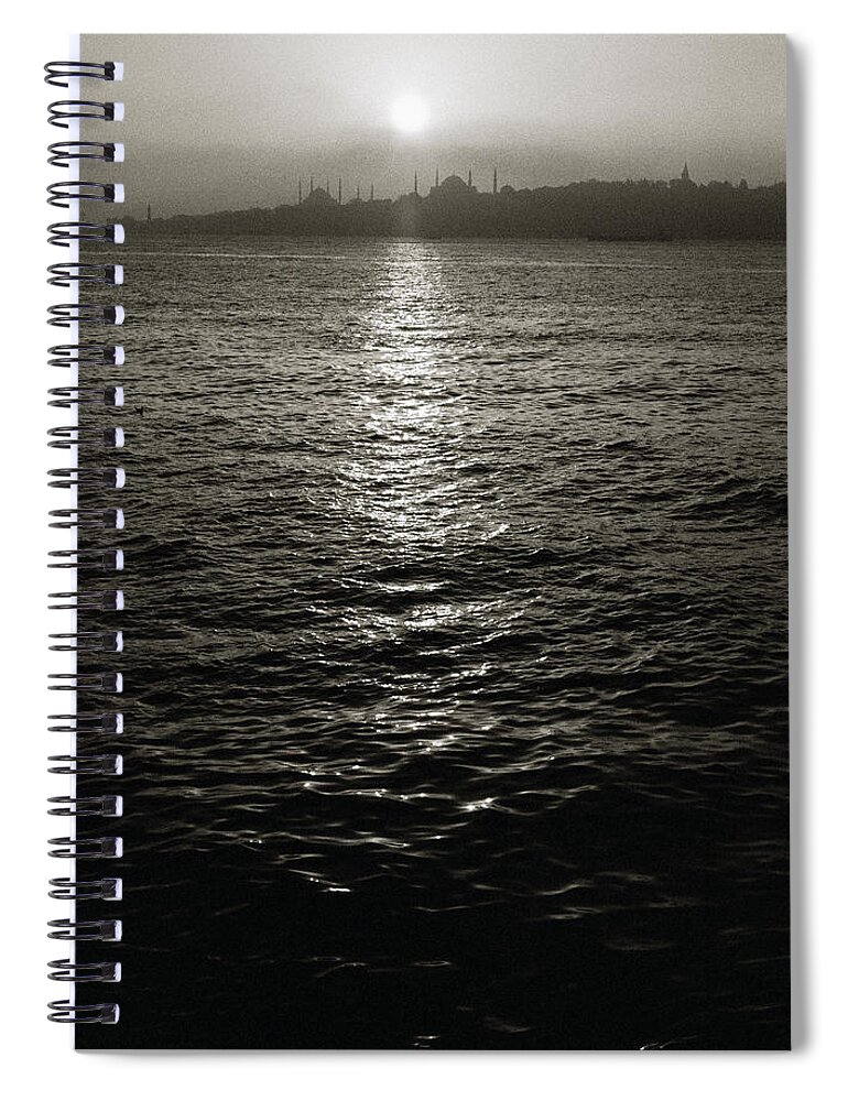 Sea Spiral Notebook featuring the photograph Dusk by Shaun Higson