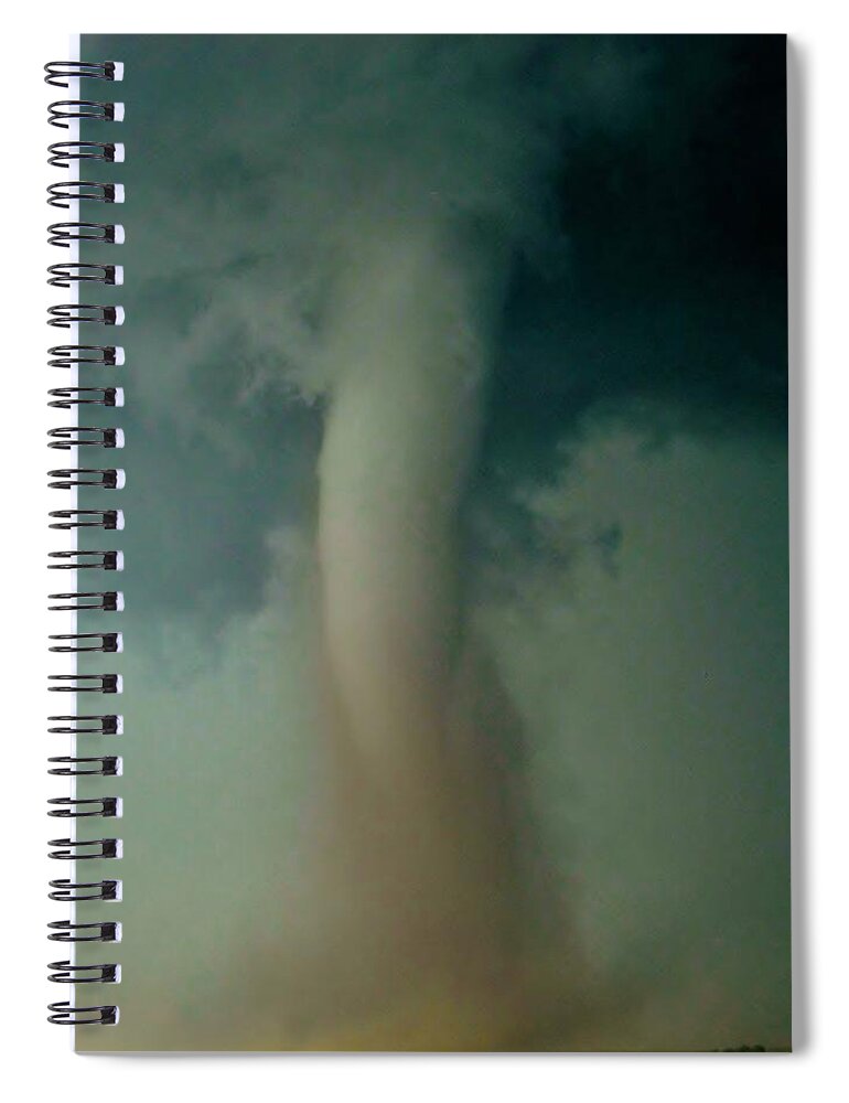 Tornado Spiral Notebook featuring the photograph Dust Eating Tornado by Ed Sweeney