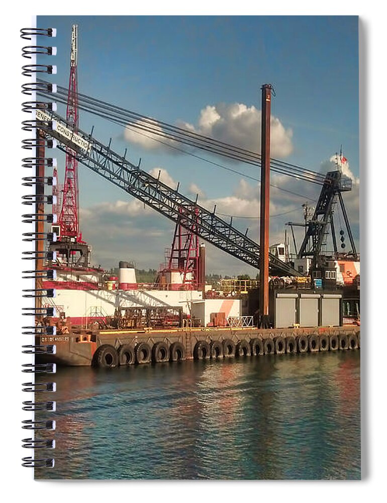 Port Of Seattle Spiral Notebook featuring the photograph Duwamish Harbor 2 by Cathy Anderson