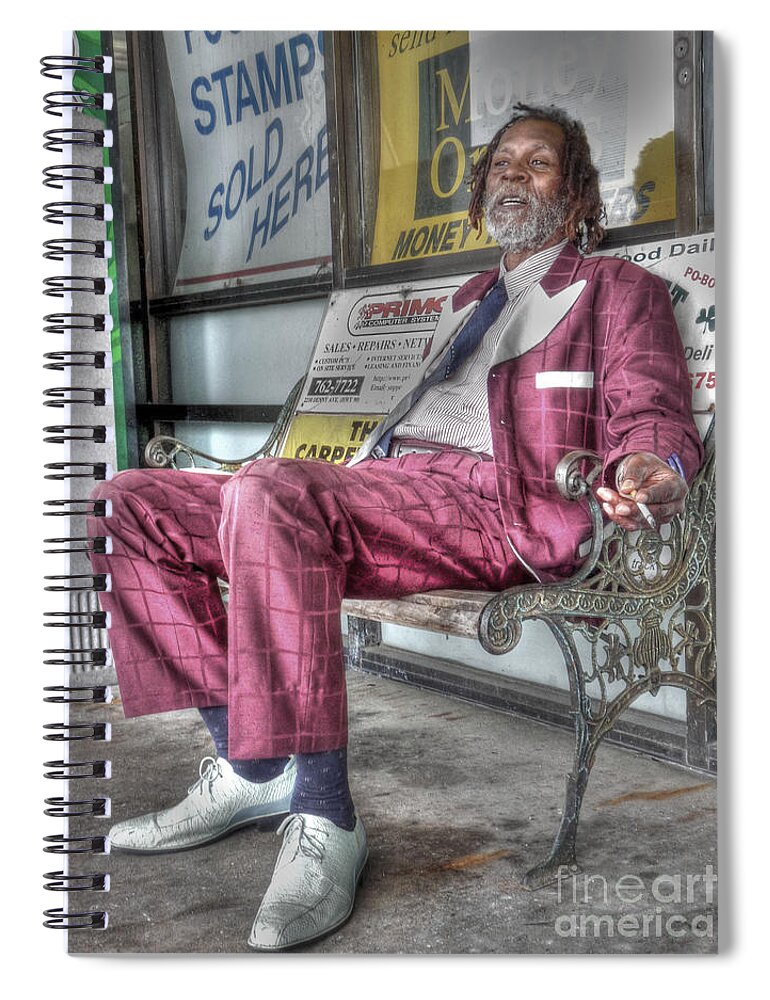 Earl Robinson Spiral Notebook featuring the photograph Earl Robinson of Gautier by David Bearden