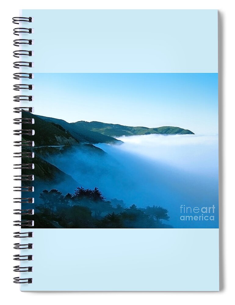 Coast Spiral Notebook featuring the photograph Early Morning Coastline by Ellen Cotton