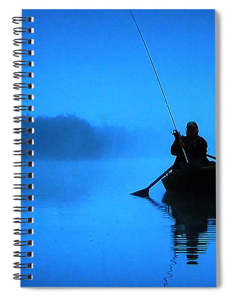 Colette Spiral Notebook featuring the photograph Early Morning Fishing by Colette V Hera Guggenheim