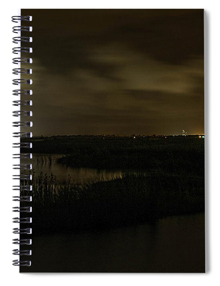 Alabama Spiral Notebook featuring the digital art Early Morning Over Lake Shelby by Michael Thomas