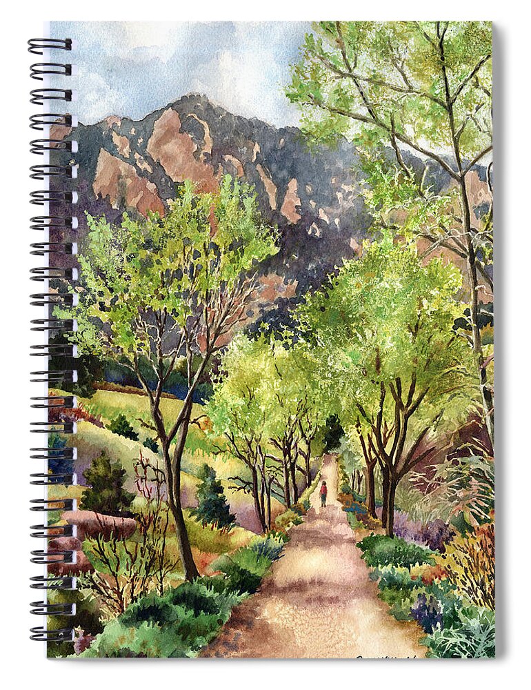 Springtime Painting Spiral Notebook featuring the painting Early Spring by Anne Gifford