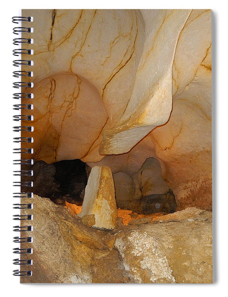 Attraction Spiral Notebook featuring the digital art Earth Shapes Herself by Lynda Lehmann