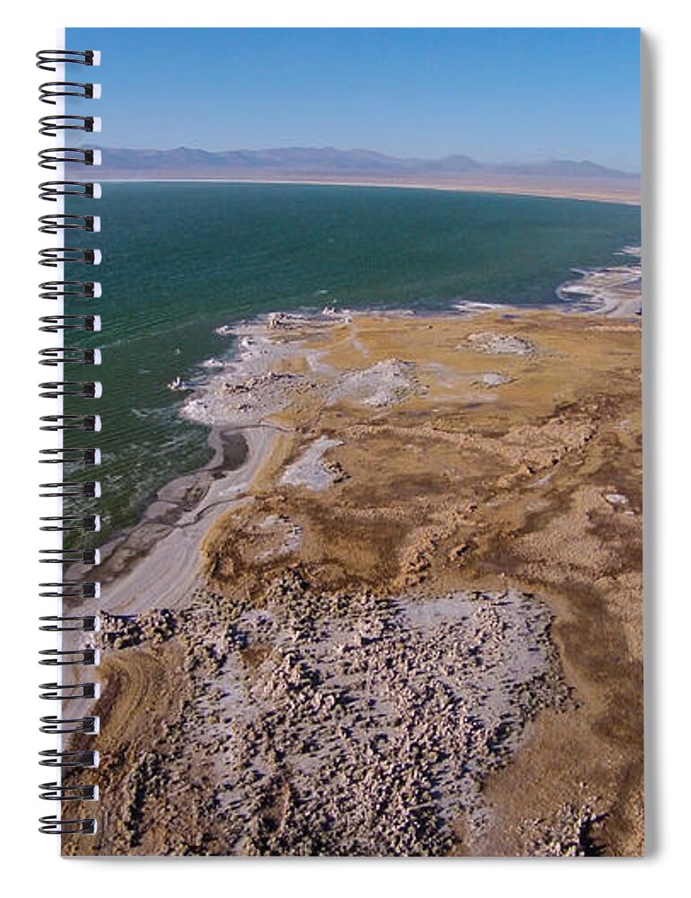 Above Spiral Notebook featuring the photograph Eastern side of Mono Lake by David Levy