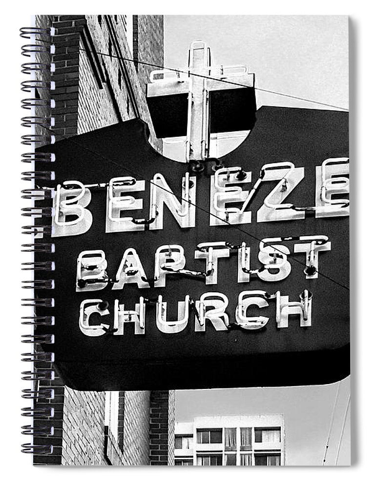 Ebenezer Spiral Notebook featuring the photograph Ebenezer Baptist Church by Dominic Piperata