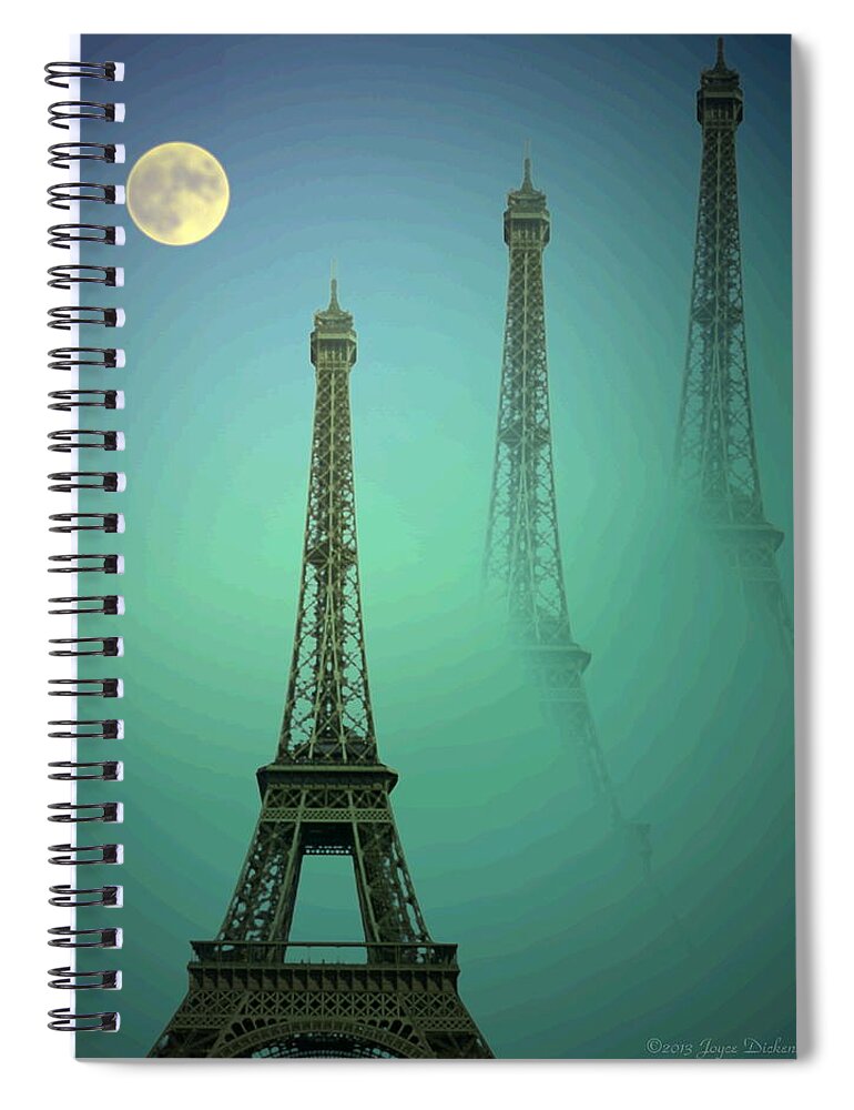 Eiffe-tower Spiral Notebook featuring the photograph Eiffel Tower by Joyce Dickens