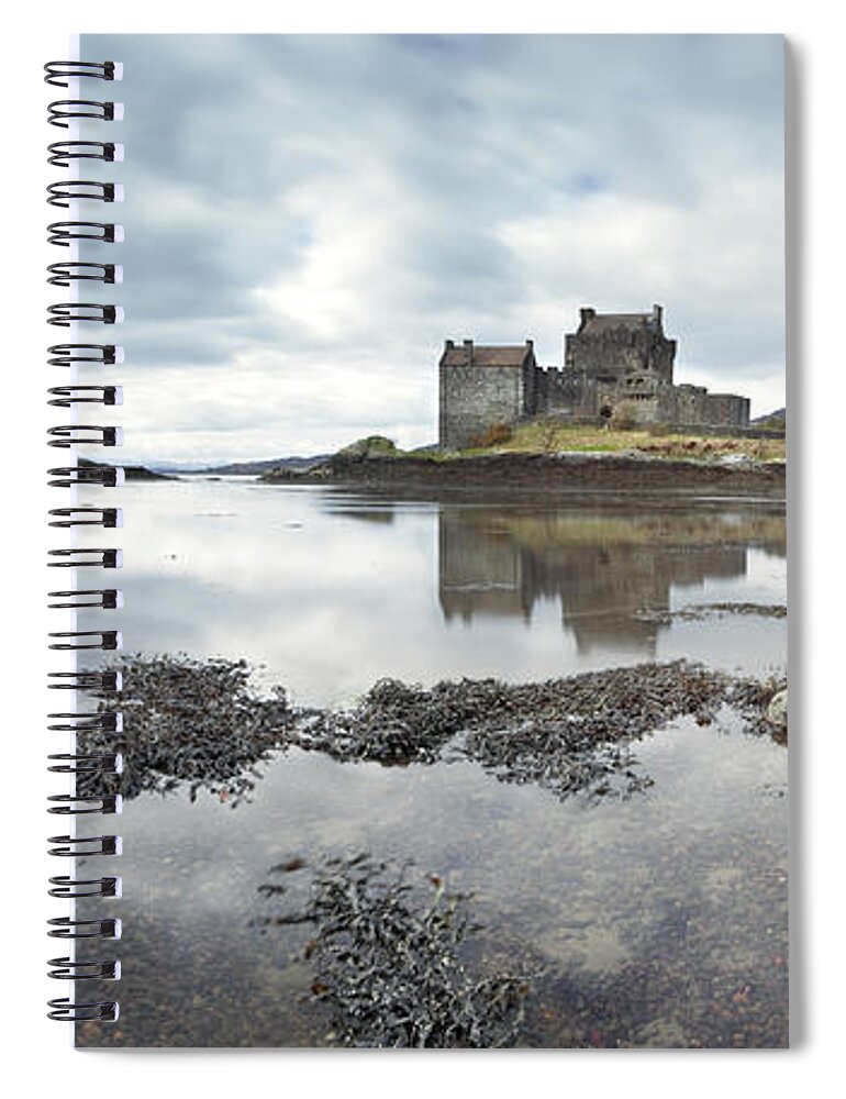 Bridge Spiral Notebook featuring the photograph Eilean Donan Castle Scottish highlands UK by Matteo Colombo