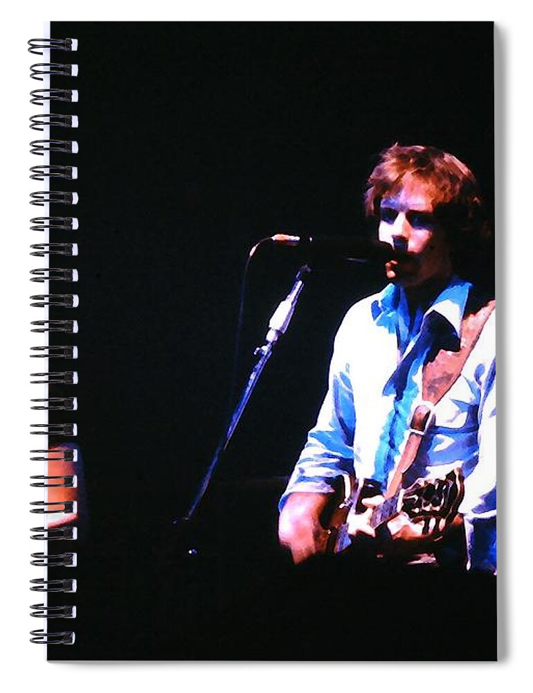 Grateful Dead Spiral Notebook featuring the photograph The Grateful Dead 1980 Capitol Theatre by Susan Carella