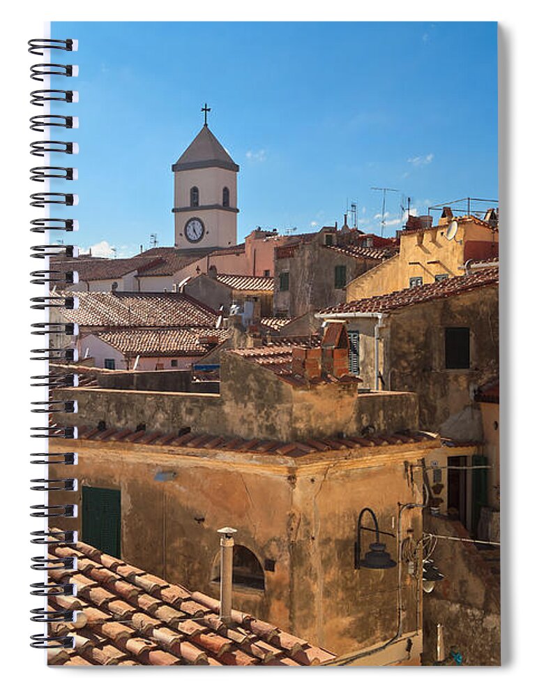 Tuscany Spiral Notebook featuring the photograph Elba Island - Capoliveri by Antonio Scarpi