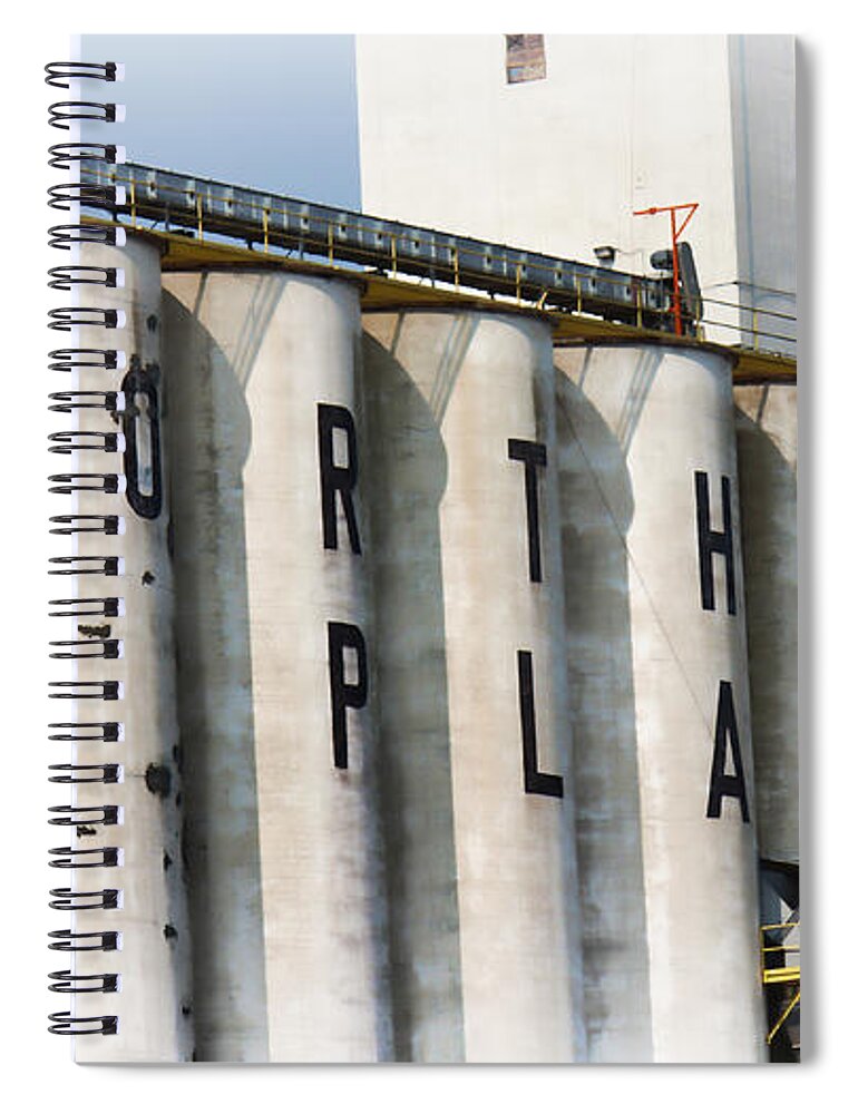 Grain Elevator Spiral Notebook featuring the photograph Elevator by Sylvia Thornton
