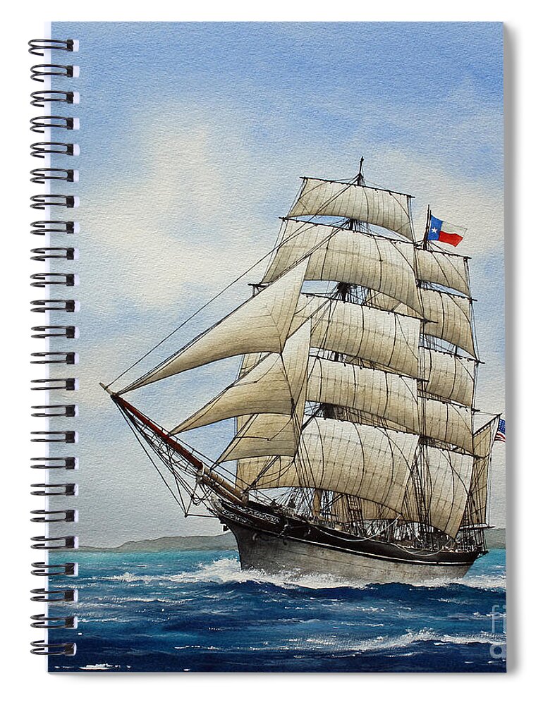 Elissa Spiral Notebook featuring the painting Elissa by James Williamson