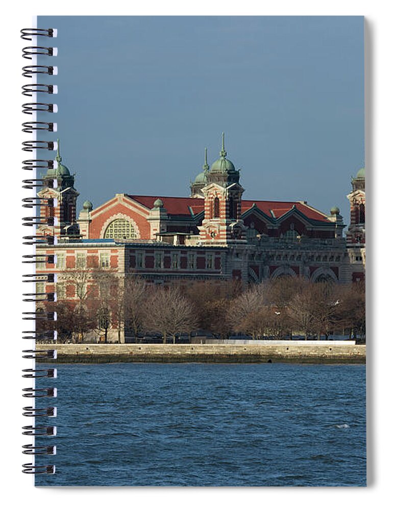 Photography Spiral Notebook featuring the photograph Ellis Island Immigration Museum by Panoramic Images