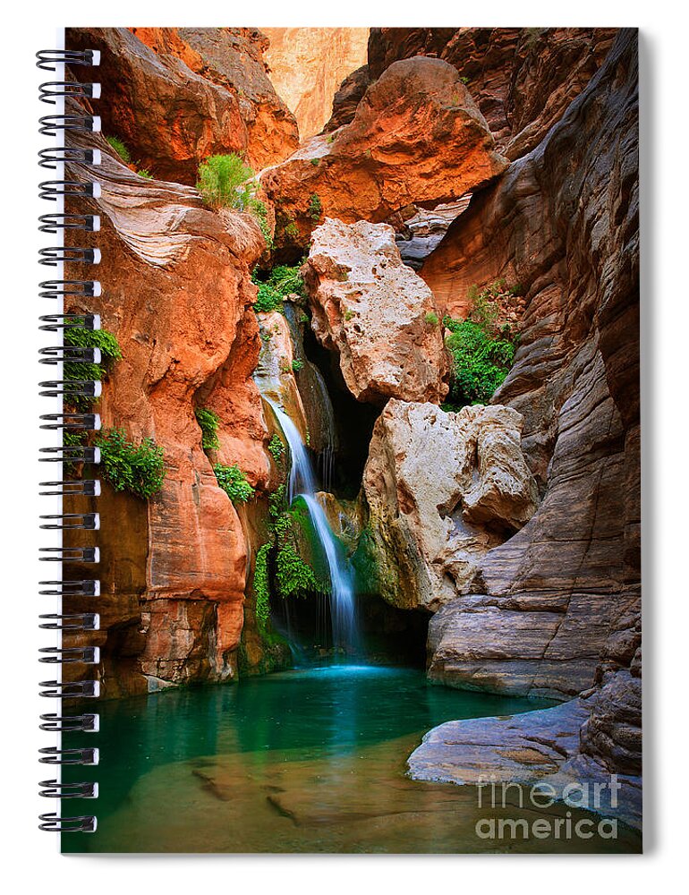 America Spiral Notebook featuring the photograph Elves Chasm by Inge Johnsson