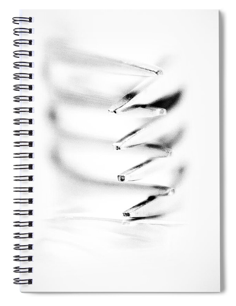 Macro Spiral Notebook featuring the photograph Embrace II by Wade Brooks