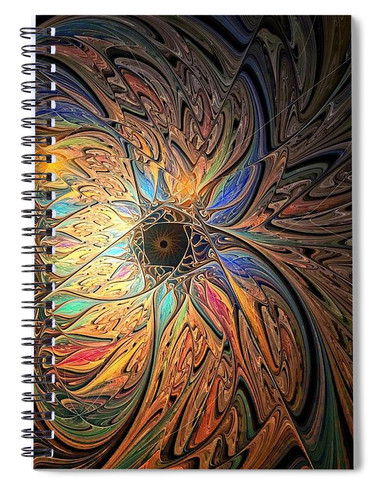 Digital Art Spiral Notebook featuring the digital art Emergence by Amanda Moore