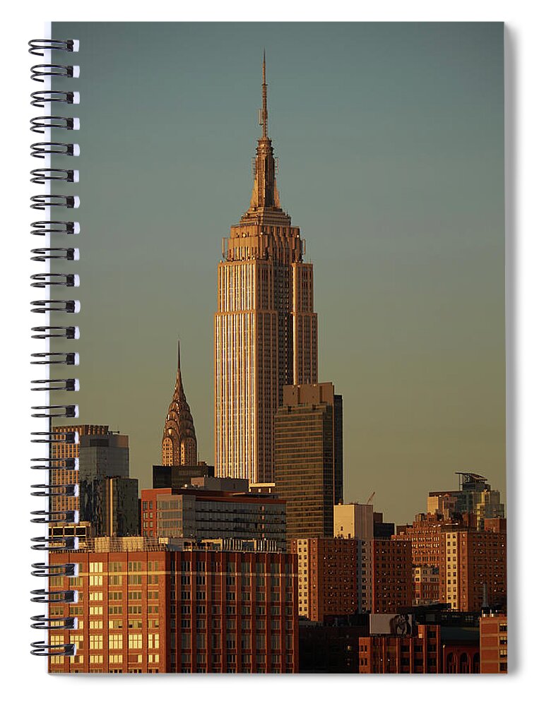 Tranquility Spiral Notebook featuring the photograph Empire State Building by Steve Lewis Stock