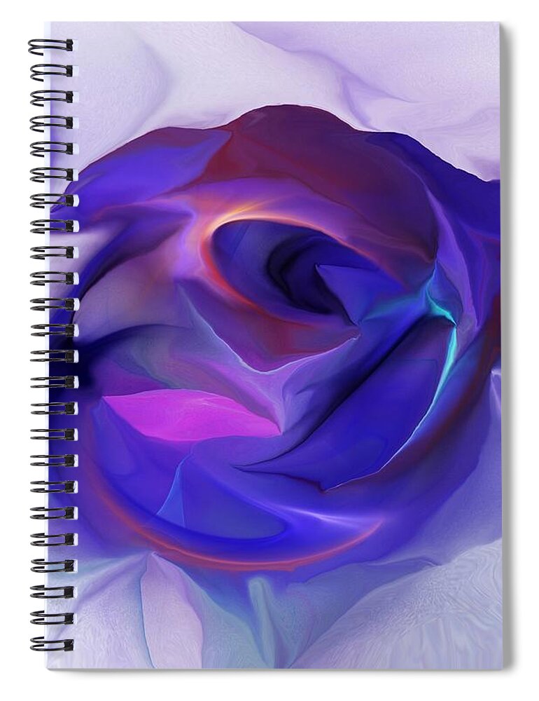 Fine Art Spiral Notebook featuring the digital art Energing Artist by David Lane