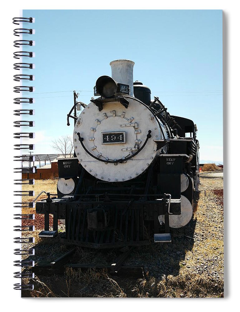 Engines Spiral Notebook featuring the photograph Engine 494 by Jeff Swan