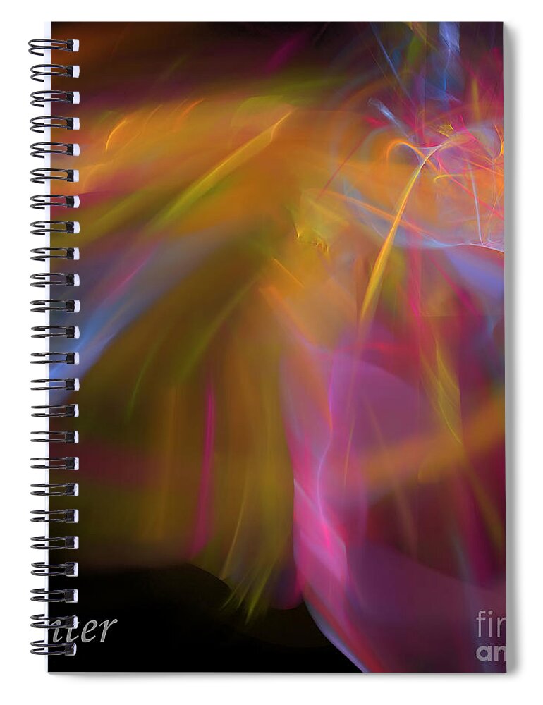 Worship Spiral Notebook featuring the digital art Enter by Margie Chapman