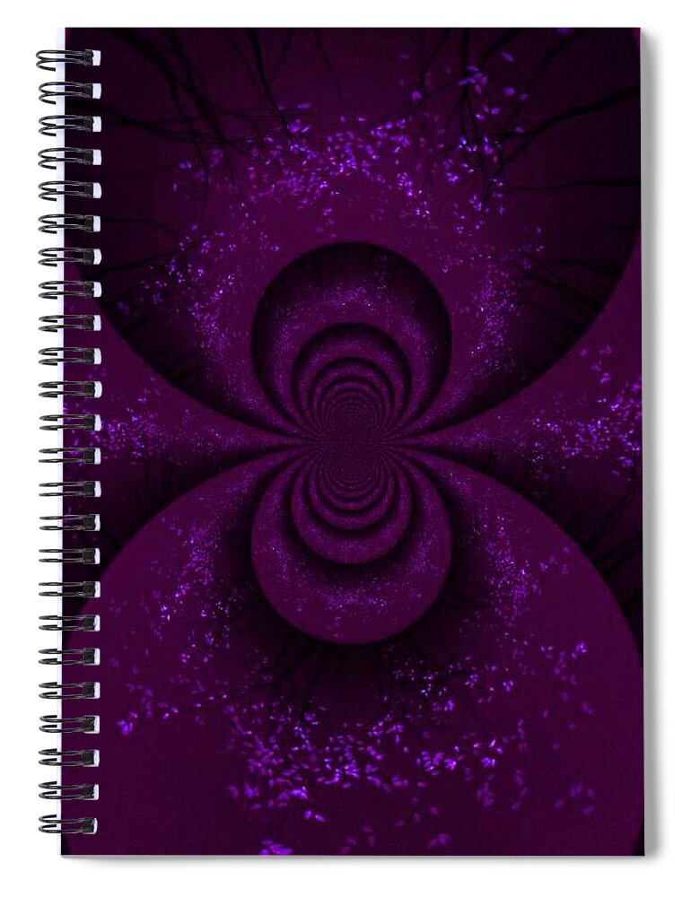 Fractal Spiral Notebook featuring the photograph Enter the Fairy Realm by Nick Heap