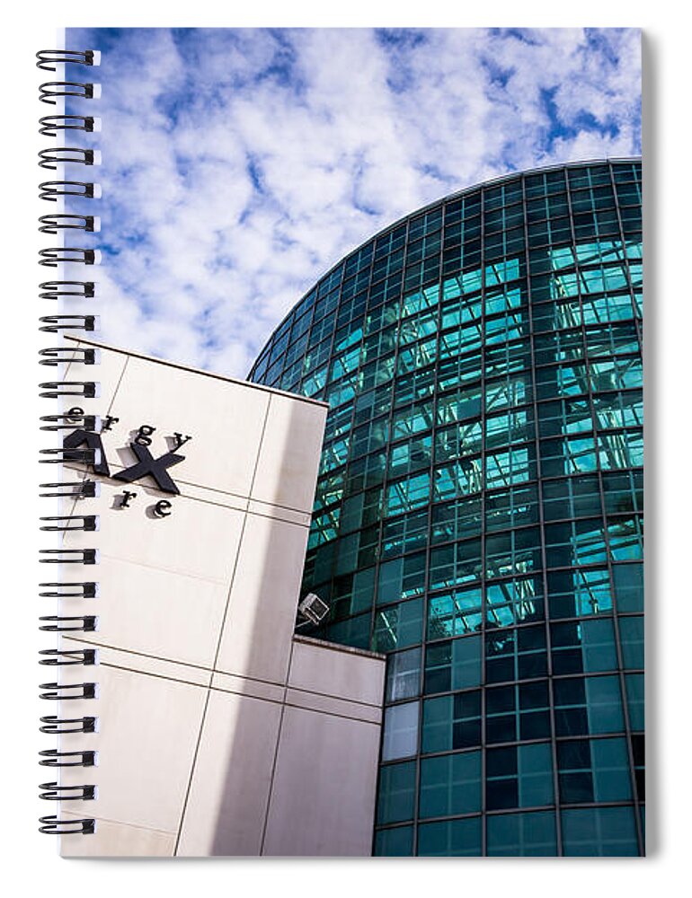 America Spiral Notebook featuring the photograph Entergy IMAX Theatre in New Orleans by Paul Velgos