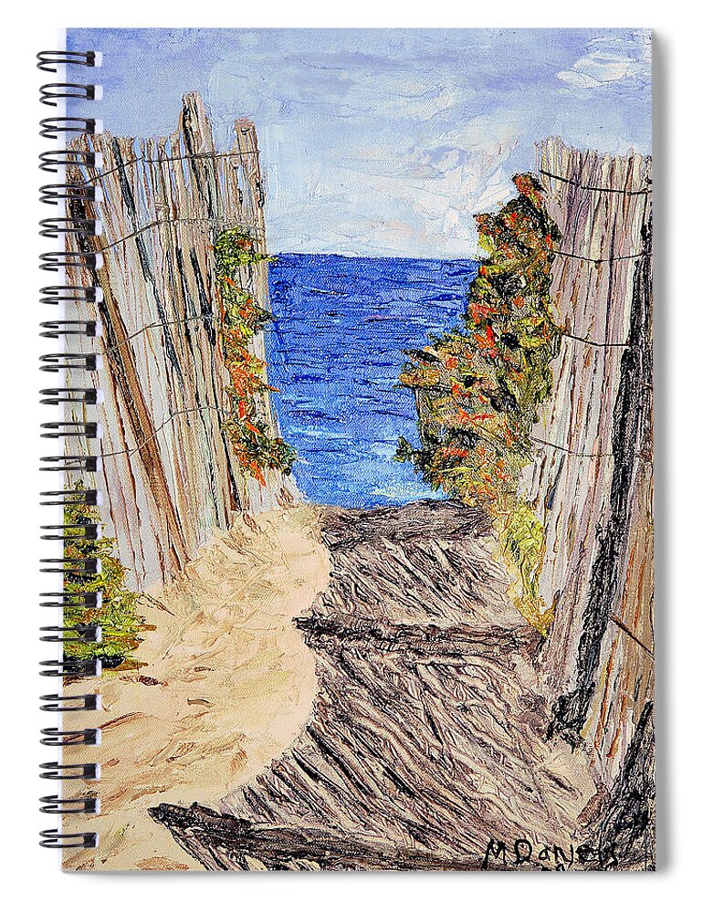 Painting Spiral Notebook featuring the painting Entrance to Summer by Michael Daniels