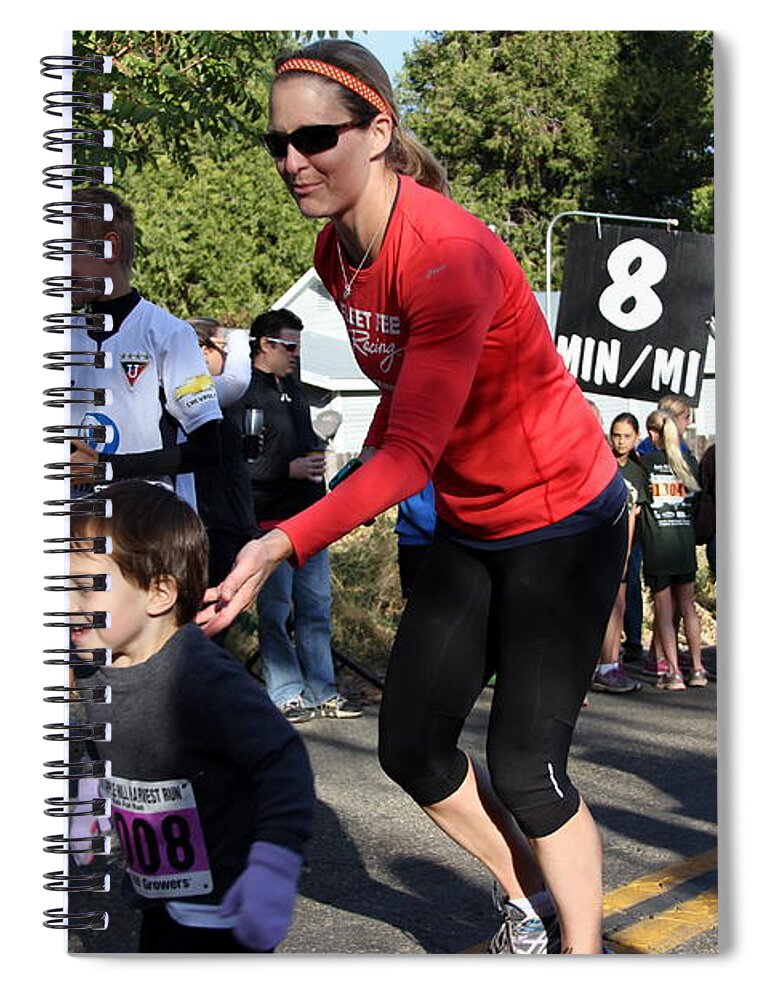 Apple Hill Harvest Run 2013 Spiral Notebook featuring the photograph Erika and Julian by Randy Wehner