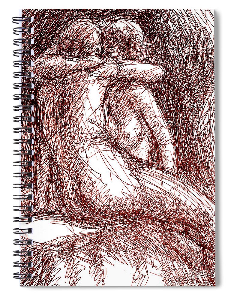Erotic Art Drawings 6 Spiral Notebook