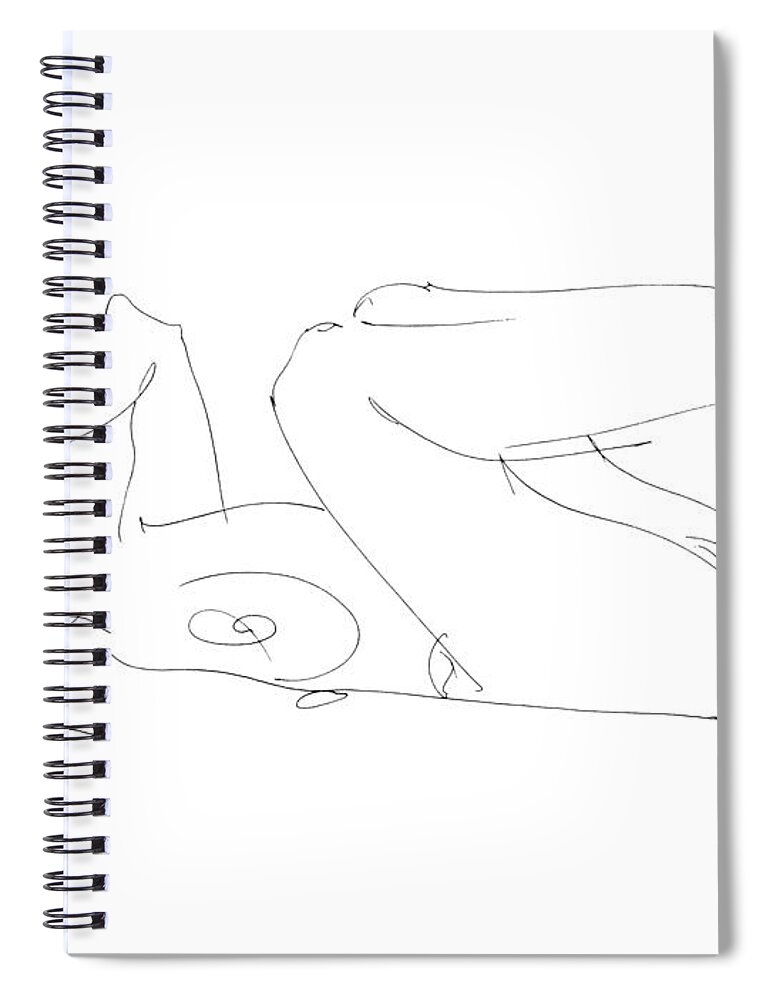Erotic Art Drawings 6 Spiral Notebook by Gordon Punt - Fine Art America