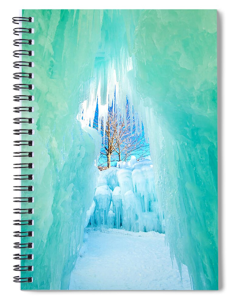 Loon Mountain Spiral Notebook featuring the photograph Escape from Winter by Greg Fortier