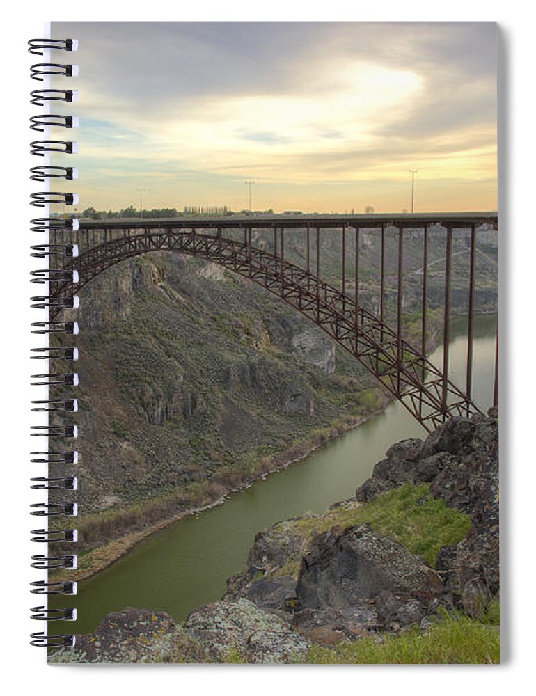 Idaho Spiral Notebook featuring the photograph Evening at Perrine by Idaho Scenic Images Linda Lantzy