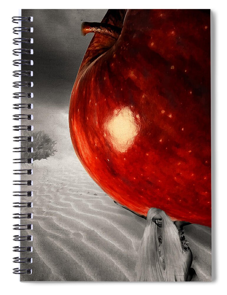 Eve Spiral Notebook featuring the photograph Eve's Burden by Lourry Legarde