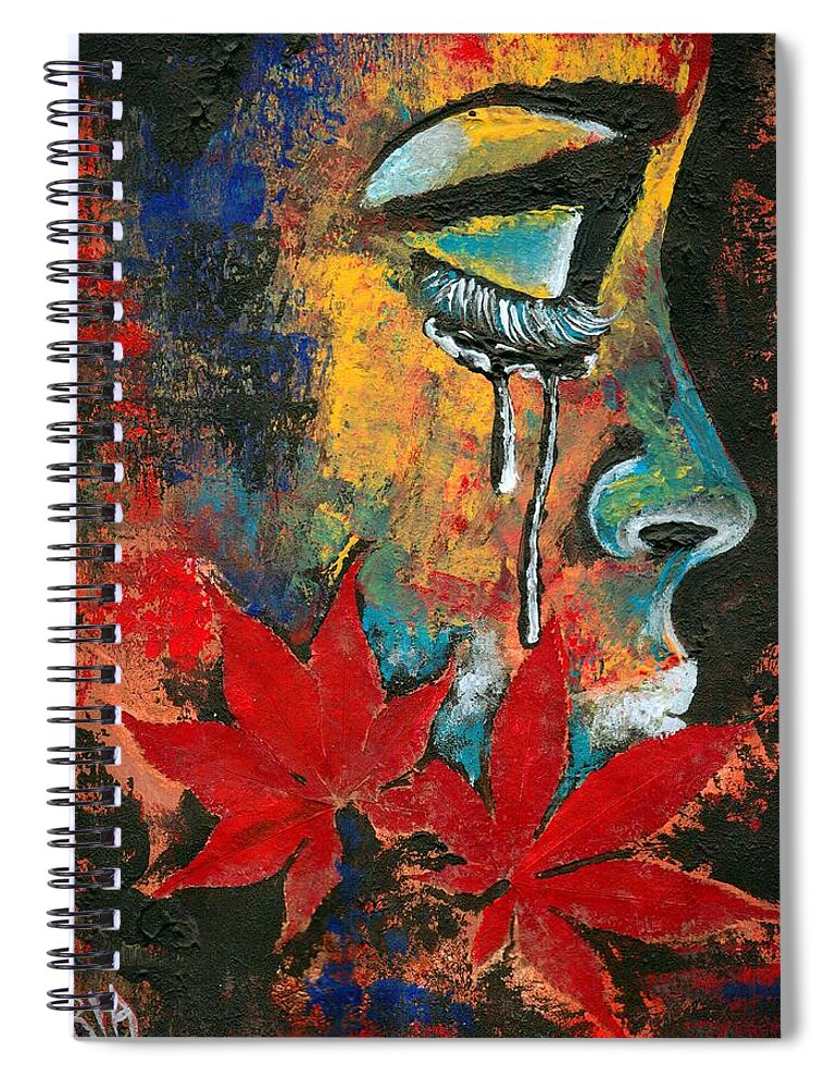 God Spiral Notebook featuring the photograph Eves Sin by Artist RiA