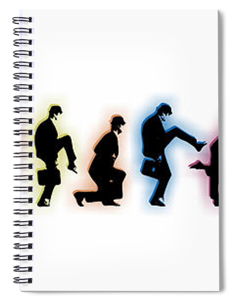 Man Spiral Notebook featuring the painting Evolution by Tony Rubino