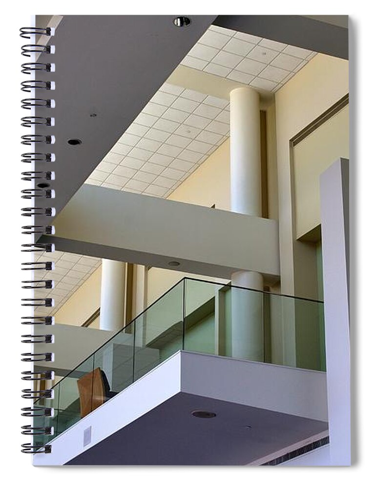 Architecture Spiral Notebook featuring the photograph Exhibit Hall - Savannah by Ludwig Keck