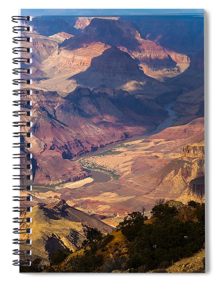 Arizona Spiral Notebook featuring the photograph Expanse at Desert View by Ed Gleichman