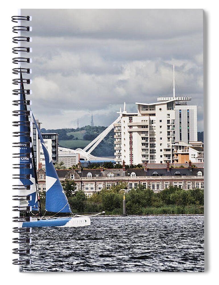 Extreme 40 Catamarans Spiral Notebook featuring the photograph Extreme 40 Real Team by Steve Purnell